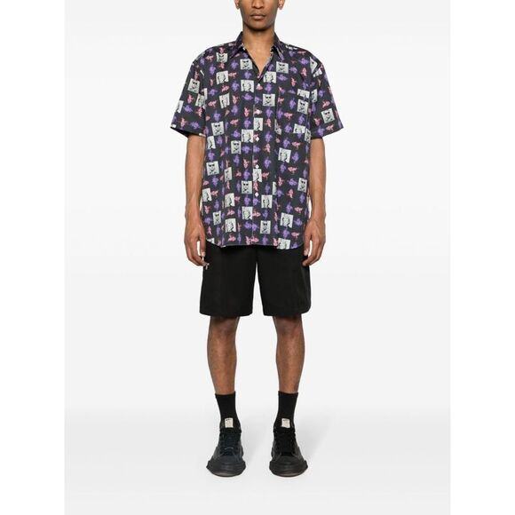 Comme Des Garçons Shirt Men Printed Cotton Shirt - Picture 3 of 5
